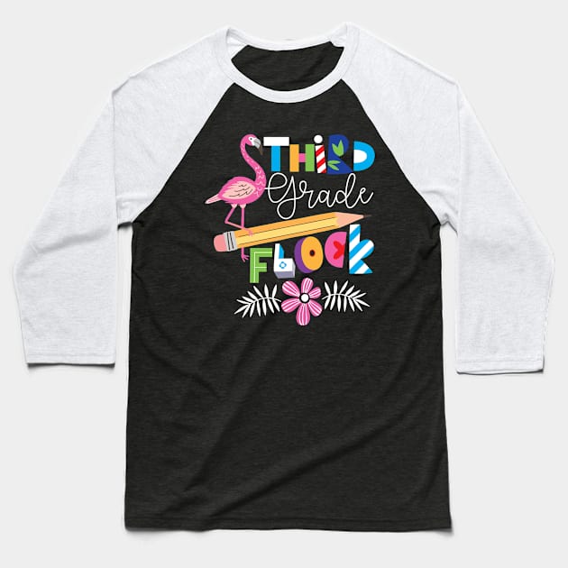 Third Grade Flock Baseball T-Shirt by ozalshirts